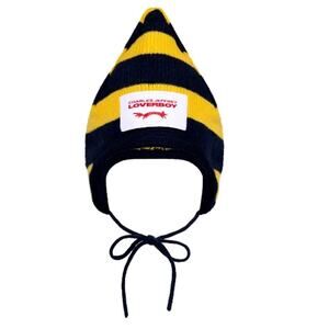 Charles Jeffrey Loverboy Spike Bonnet Yellow Navy Blue One Size